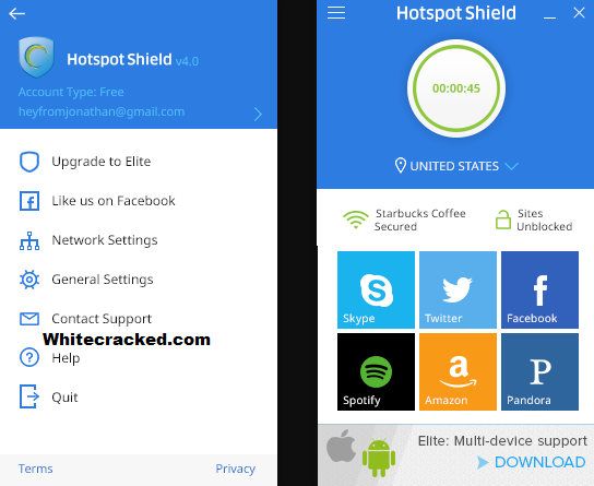 hotspot shield premium account crack